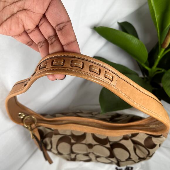 COACH Y2K C Monogram Ergo Jacquard Hobo Whipstitch Bag 12227 - Picture 10 of 12